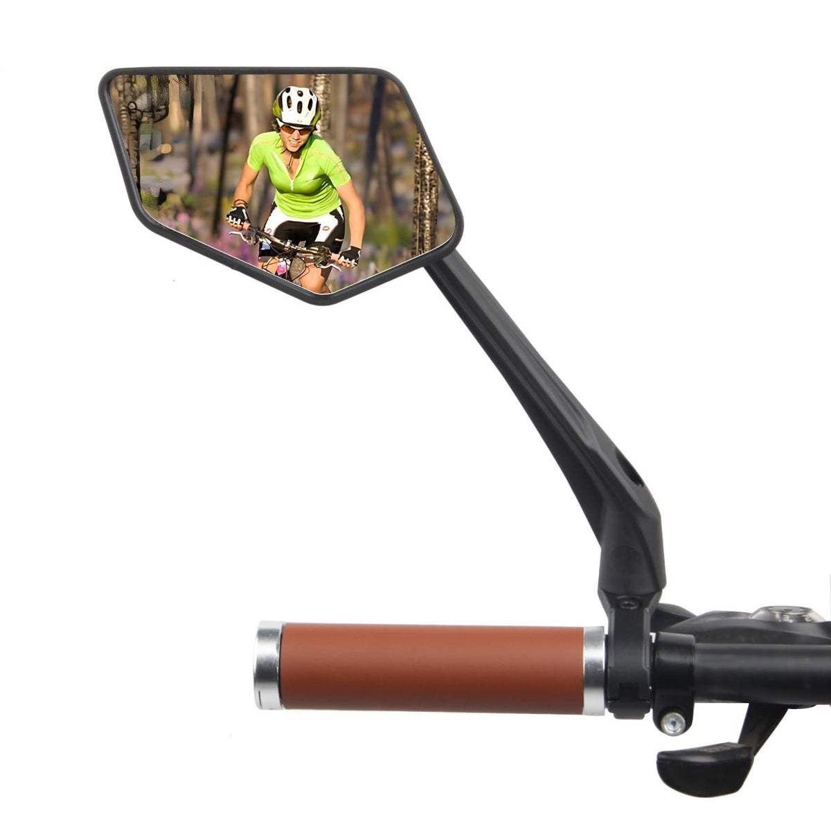 360° Rotatable Bicycle Mirror Handlebar Mount for E-Bikes & Mountain Bikes
