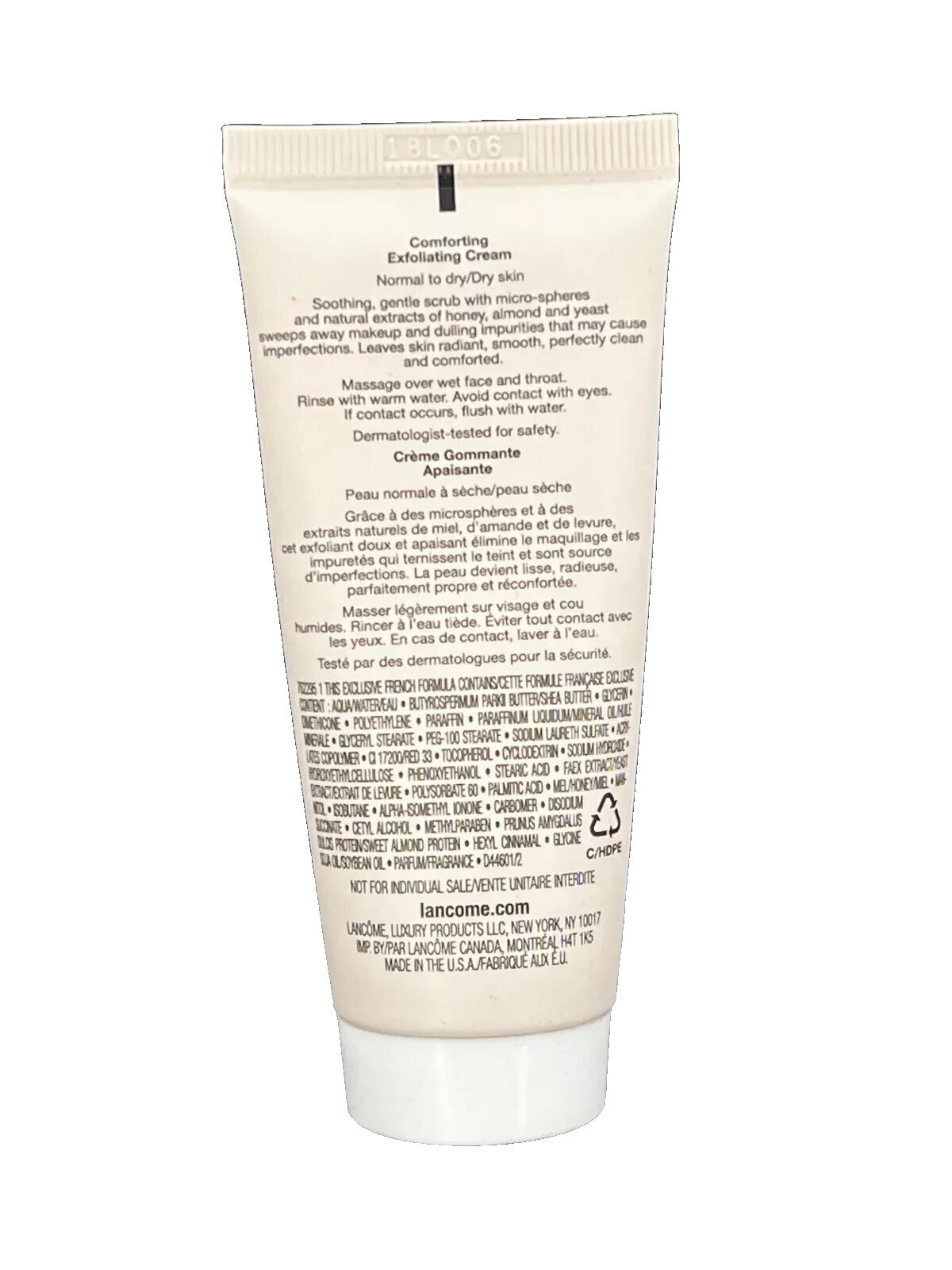 Lancome Exfoliance Confort Comforting Exfoliating Cream 2 oz NEW