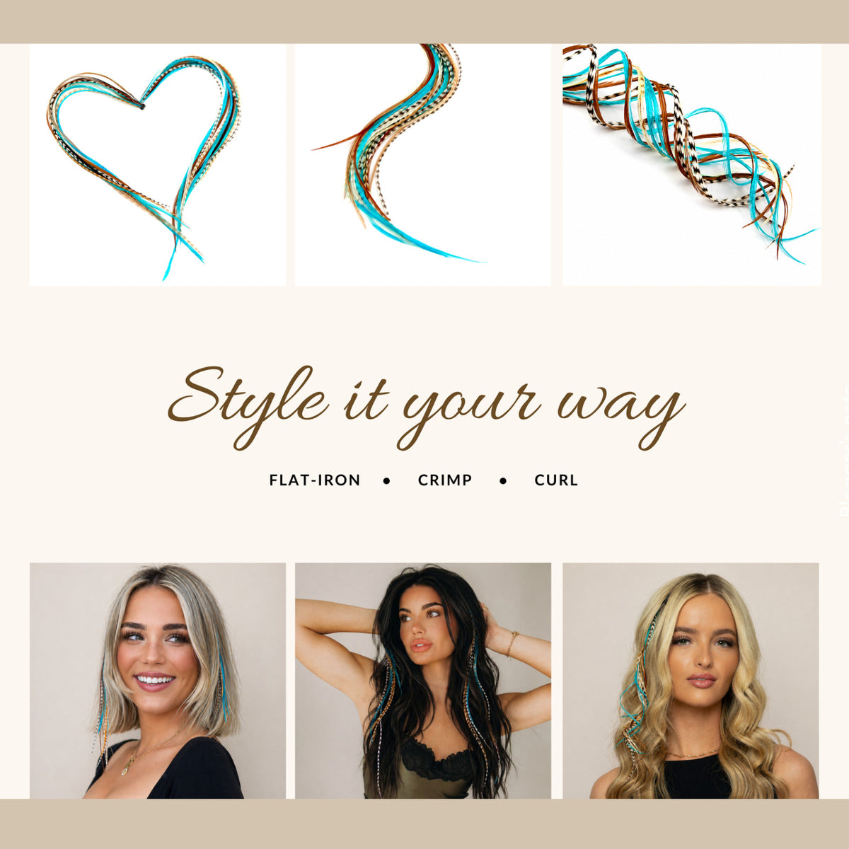 Natural Rooster Feather Hair Extensions 21 pcs - Boho Festival Style, 9-14 Inch Length