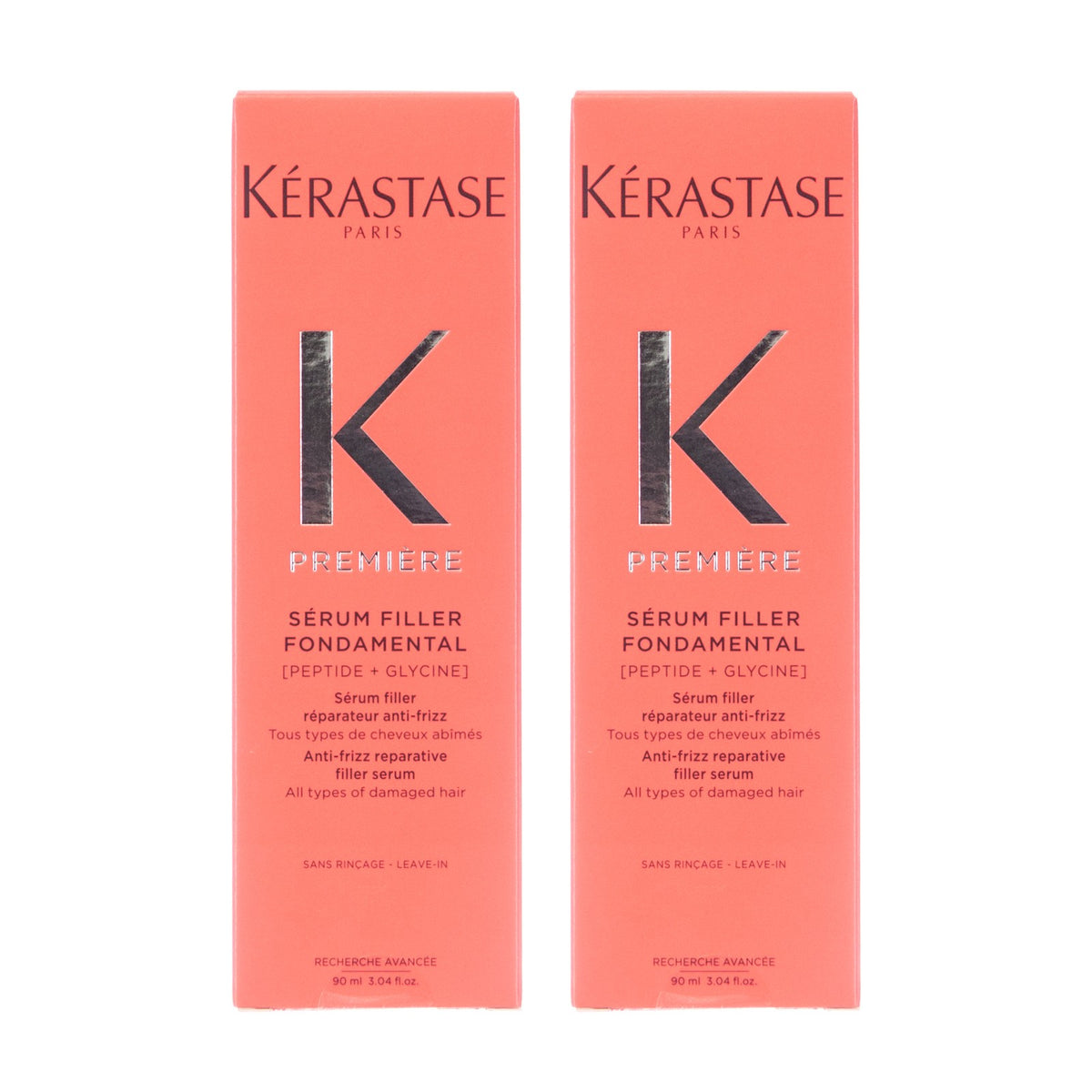 Kerastase Serum Filler Fondamental Set of 2 - Hair Treatment Serum 3.04oz/90ml