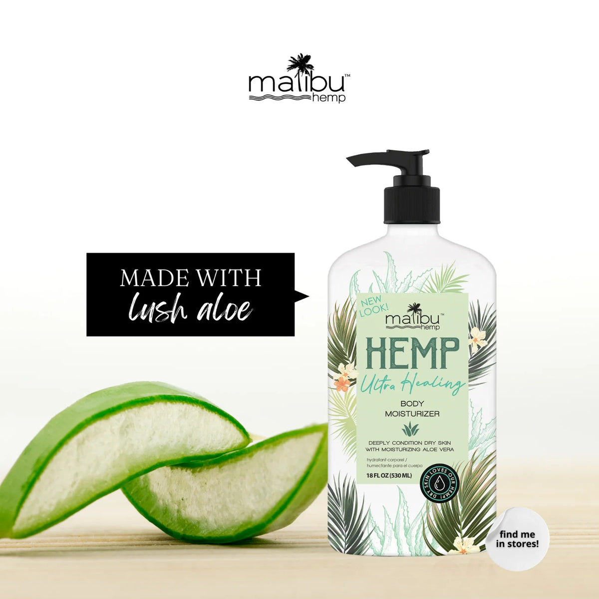 Hemp Ultra Healing Body Moisturizer for Dry Skin, 18oz