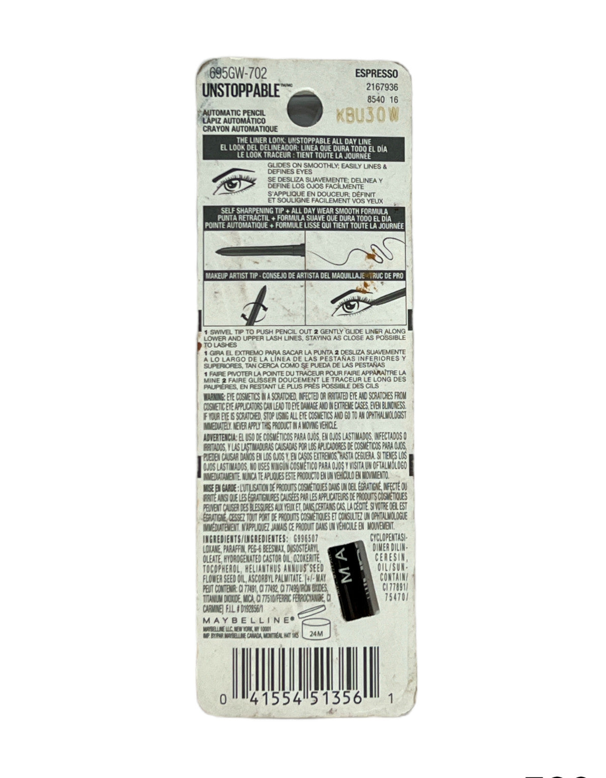 Maybelline Waterproof Automatic Pencil Eyeliner - Multiple Shades