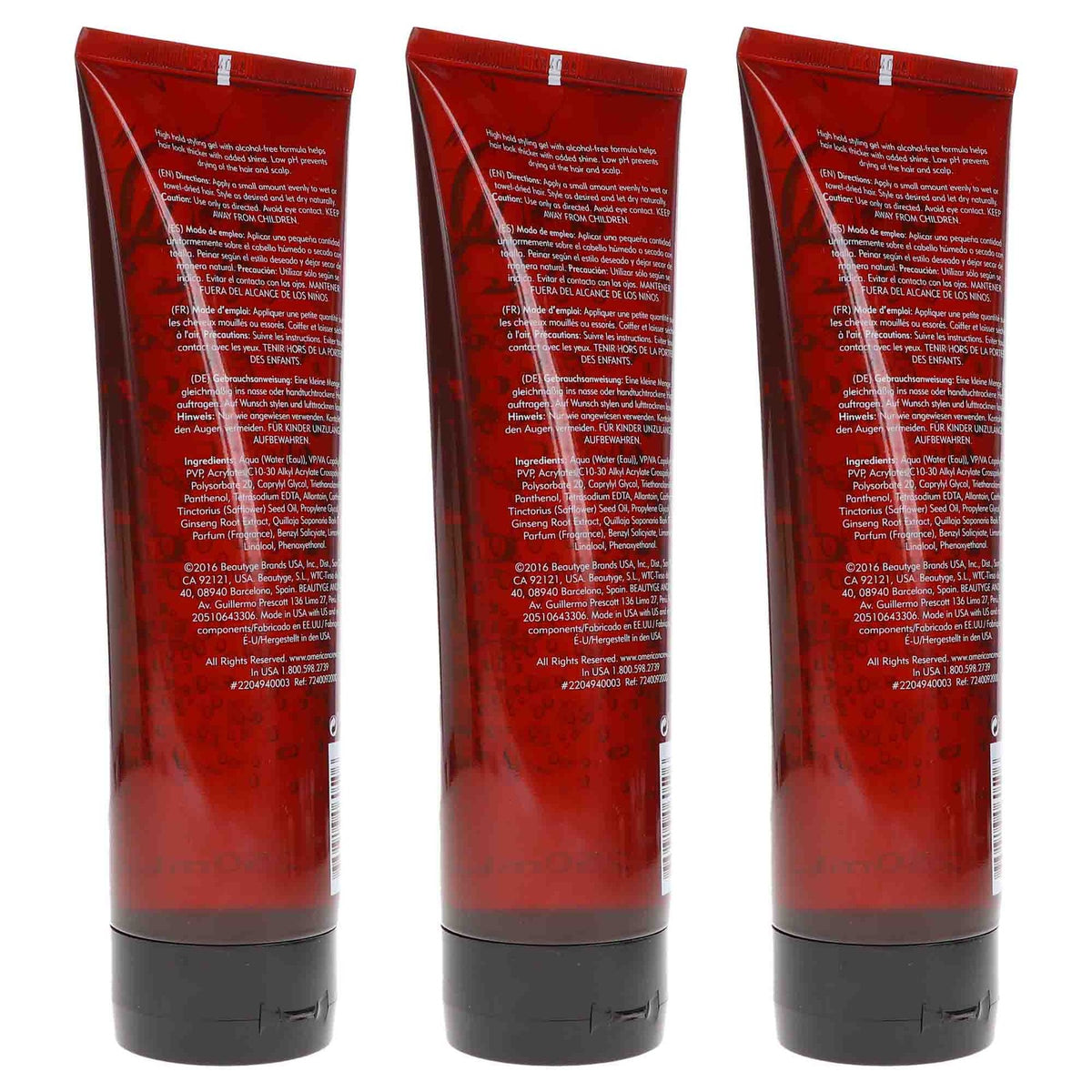 American Crew Firm Hold Hair Gel 8.4 oz Pack of 3 - Strong Styling Hold