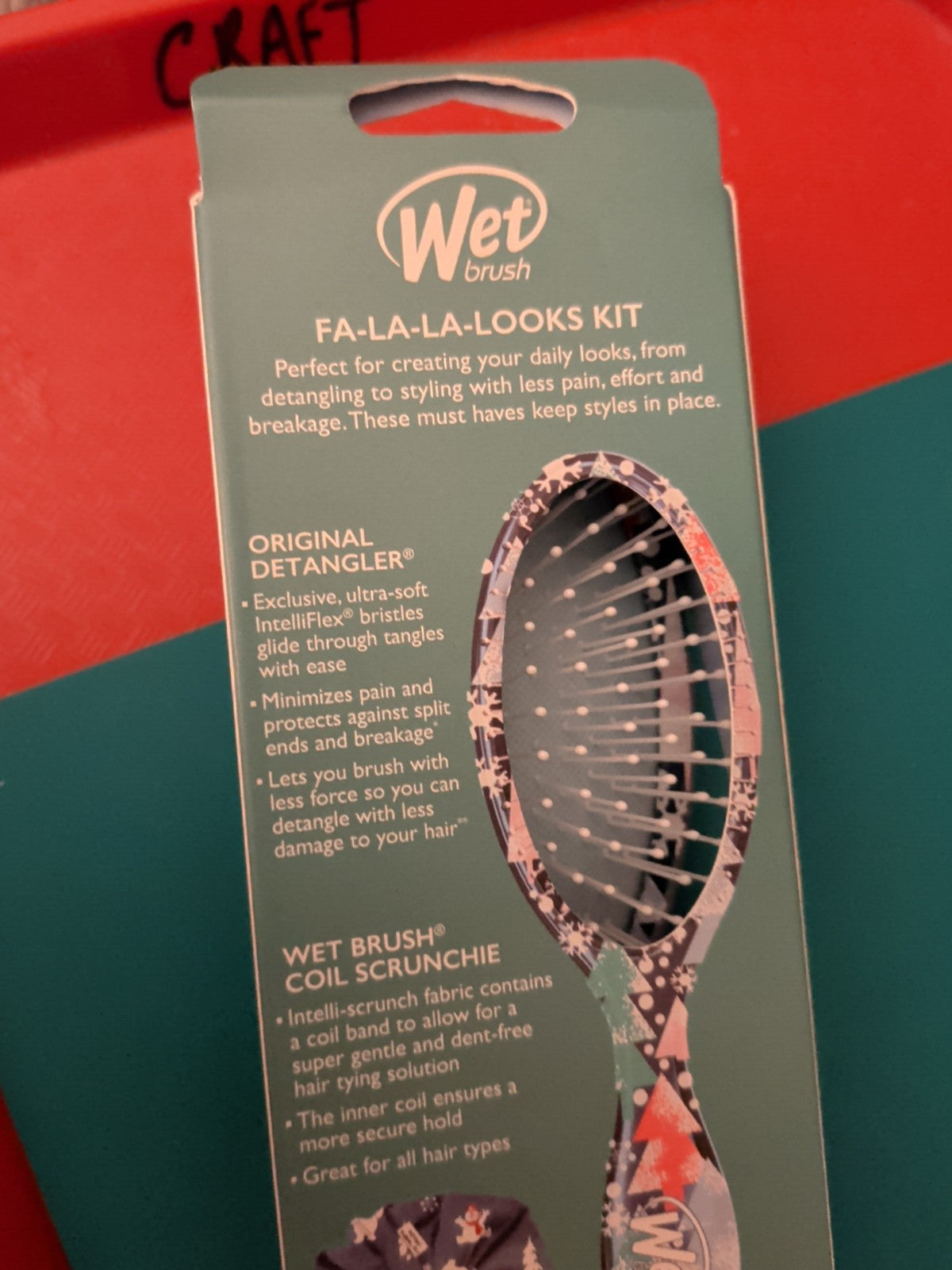 Frosty Snowman Detangler Hair Brush - Christmas Hair Care Gift, 8 Inch