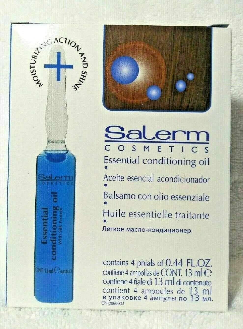 Essential Conditioning Hair Oil - Silk Proteins for Dry & Colored Hair, 4 Phials