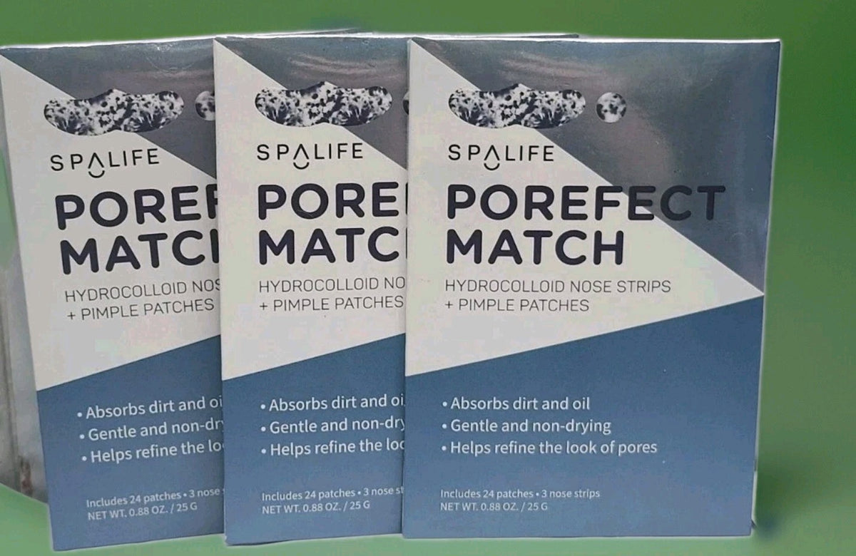 PorePerfect Nose Strips & Acne Pimple Patches - 3 Packs of 24 Each