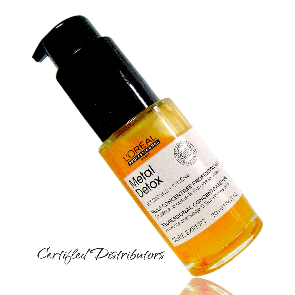 Metal Detox Hair Oil - Anti-Deposit Leave-in Protector for Color-Treated Hair - 3 Pack