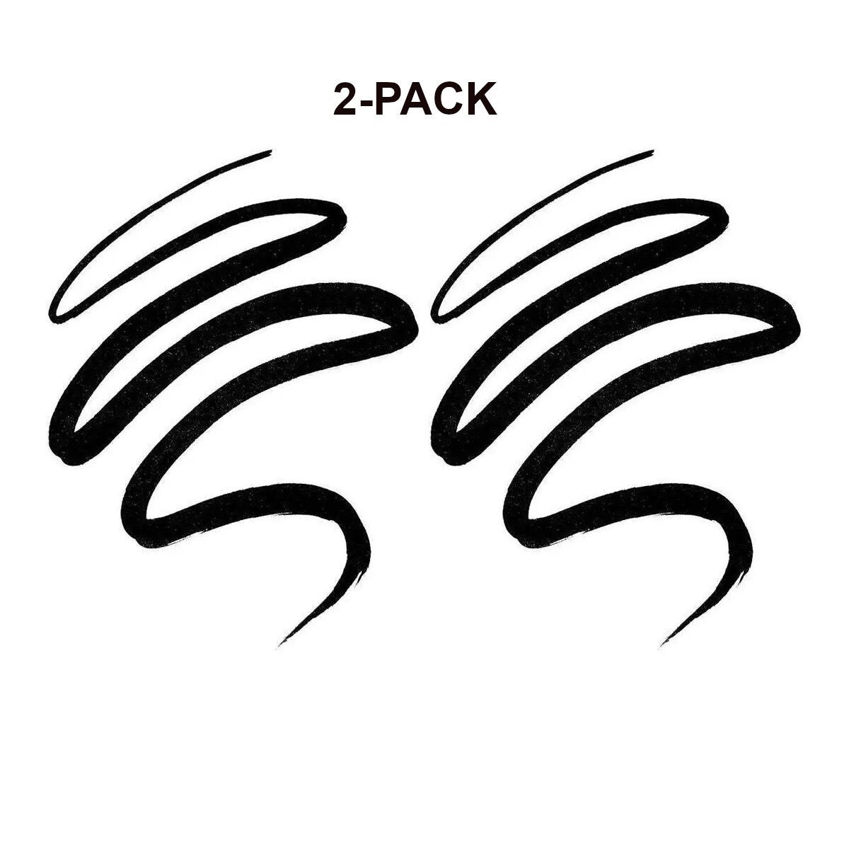 Maybelline Eyestudio Master Duo 2-in-1 Glossy Liquid Eyeliner - Black Lacquer, Pack of 2