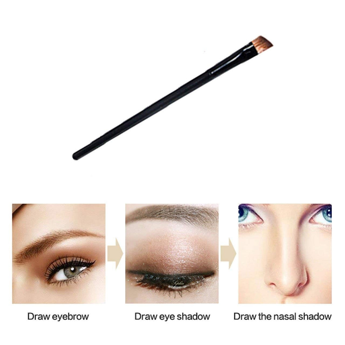 Waterproof Eyebrow Stamp Powder Kit Light Brown 301# - Easy & Long-Lasting