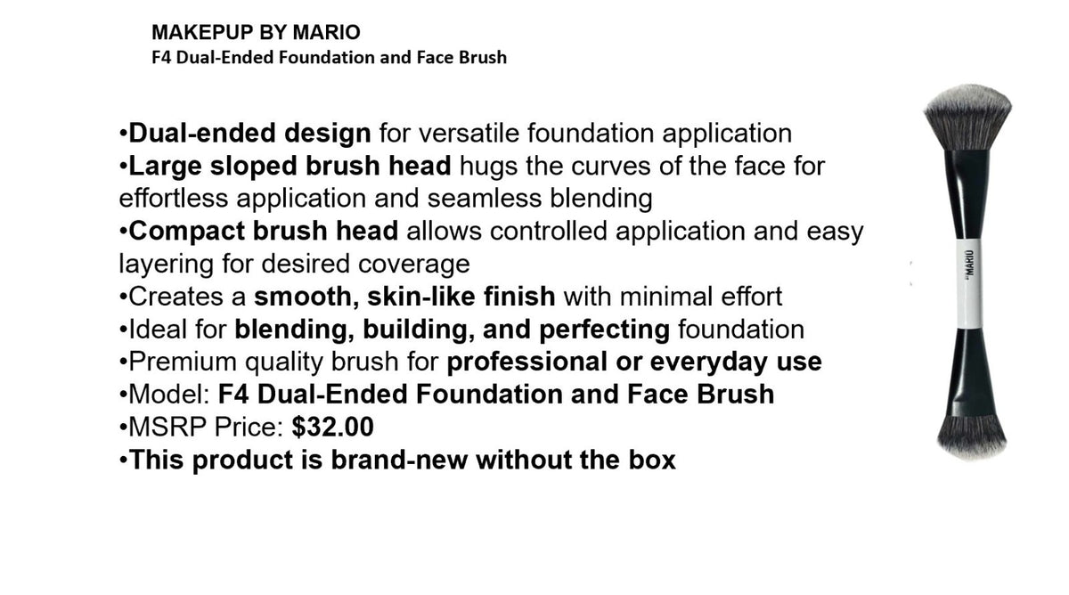 Dual-Ended Foundation and Face Makeup Brush - Makeup by Mario