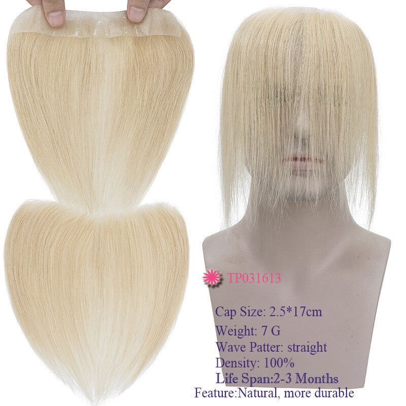 Men's Thin Skin Hair Replacement Toupee Human Hair System with Full PU Base