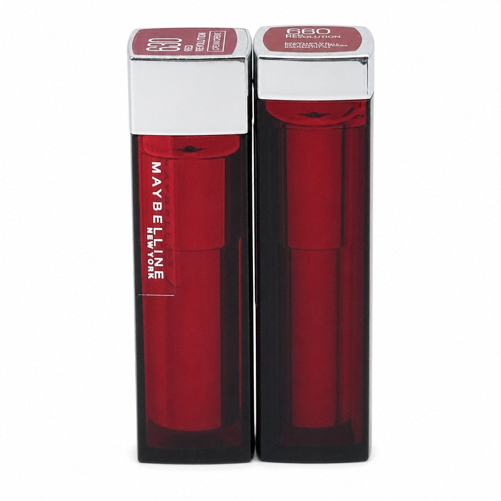 Maybelline Red Revolution Lipstick 630 - Hydrating Cream Finish 2-Pack