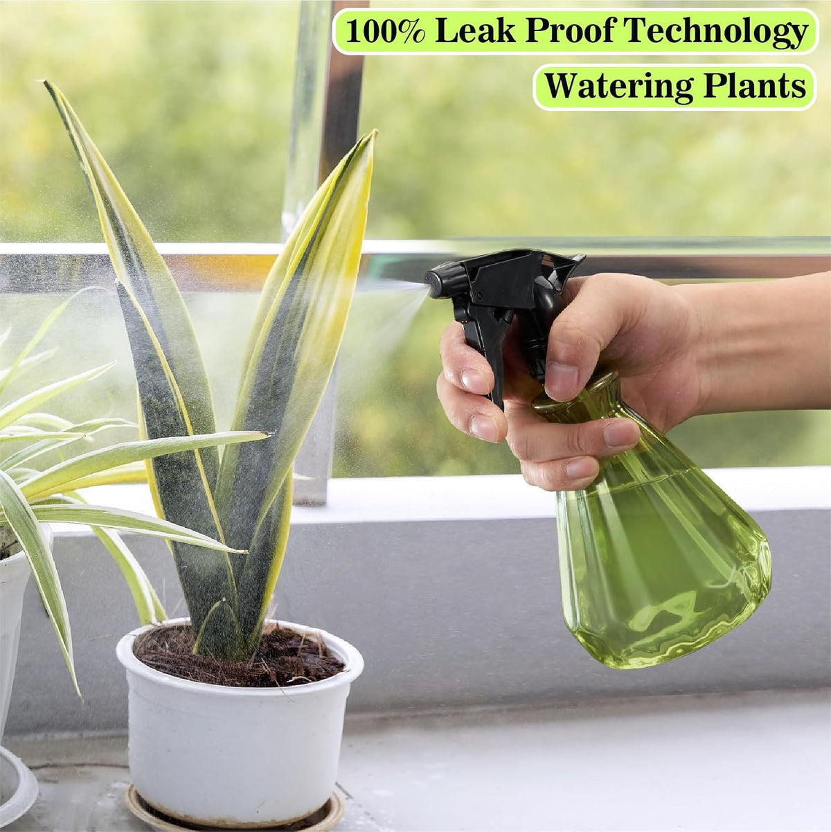 17 oz Spray Bottles Set of 2 Leak-Proof Adjustable Nozzles Multi-Purpose