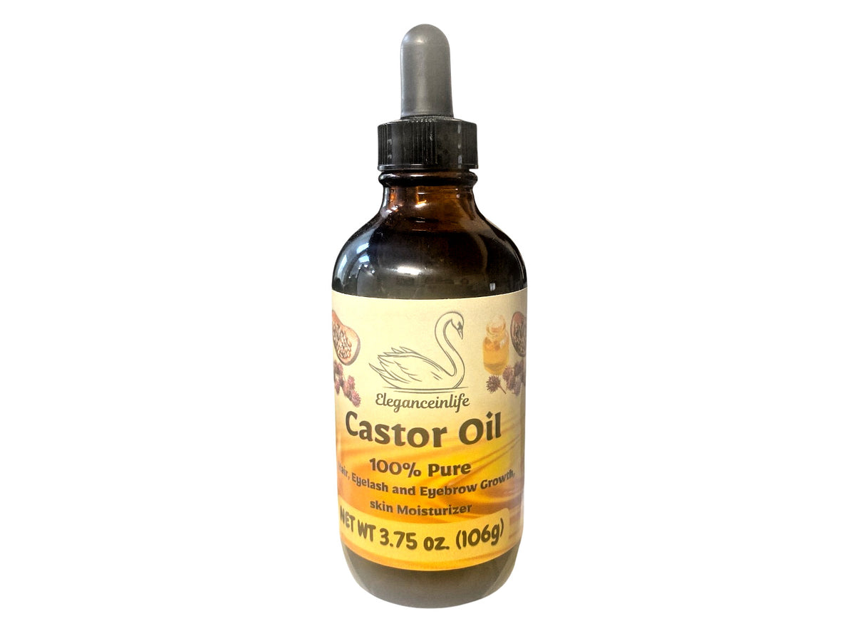 Pure Castor Oil for Hair & Skin - Natural Moisturizer & Growth Aid - 3.75 oz