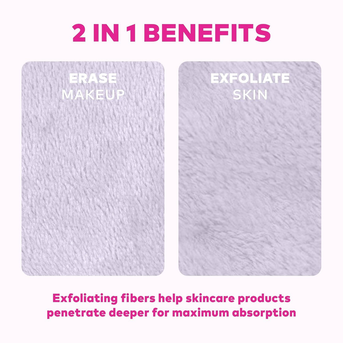 MakeUp Eraser 7-Day Reusable Makeup Remover Cloths Set - Snow White