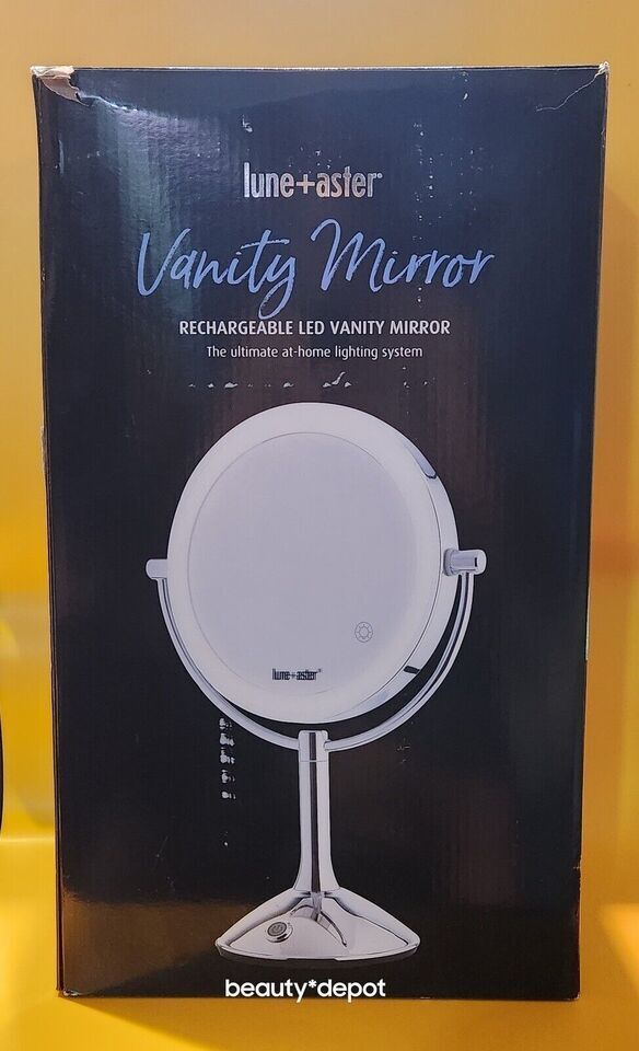 Rechargeable LED Vanity Mirror with Brightness Control - Lune + Aster
