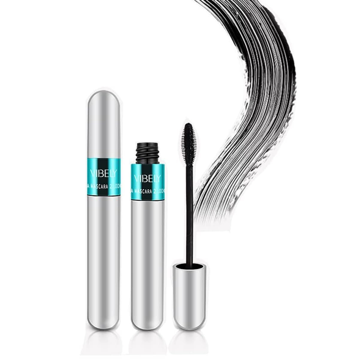 2-in-1 Waterproof Mascara for Lengthening & Volumizing Lash Look