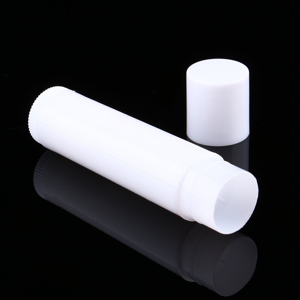 100 Pack Empty Lip Balm Tubes with Leak-Proof Caps BPA Free No Tray