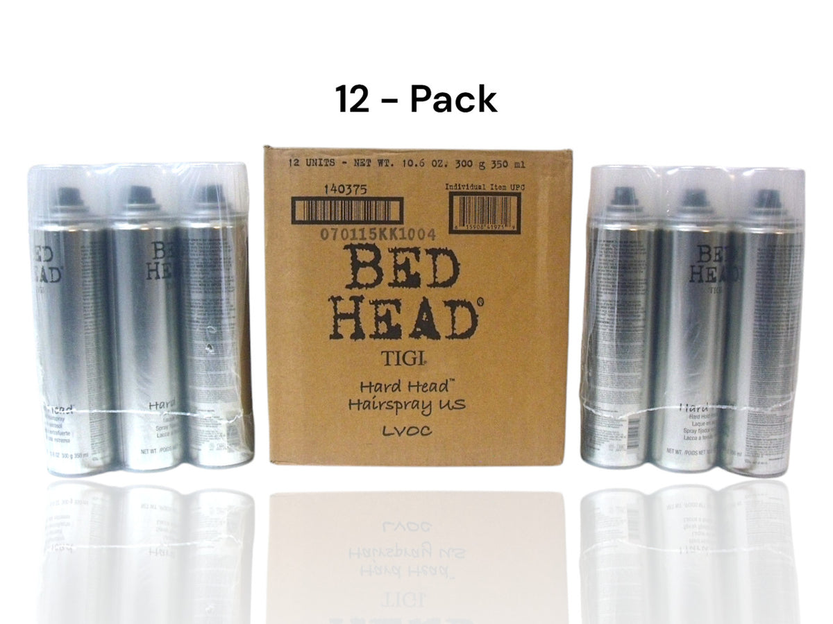 TIGI Bed Head Hard Head Hairspray 10.6oz - Lot of 12, Strong Hold