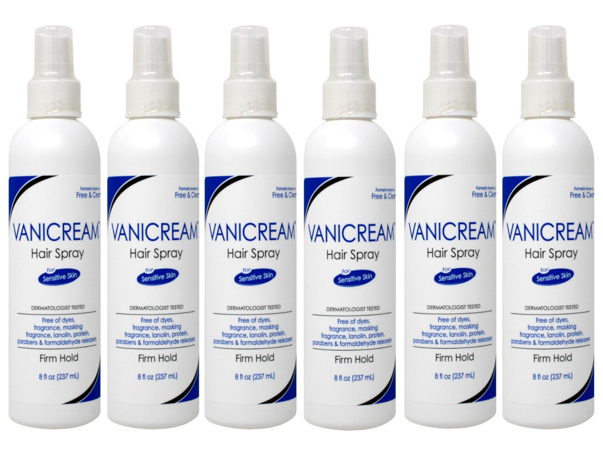 Sensitive Skin Hair Spray - Firm Hold, Fragrance-Free, 8 Fl Oz Pack of 6