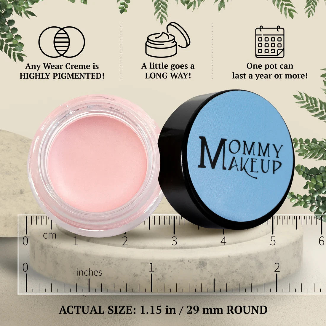 Multi-Task Cream to Powder Eyeshadow, Lip & Cheek Color - Waterproof & Smudge-Proof