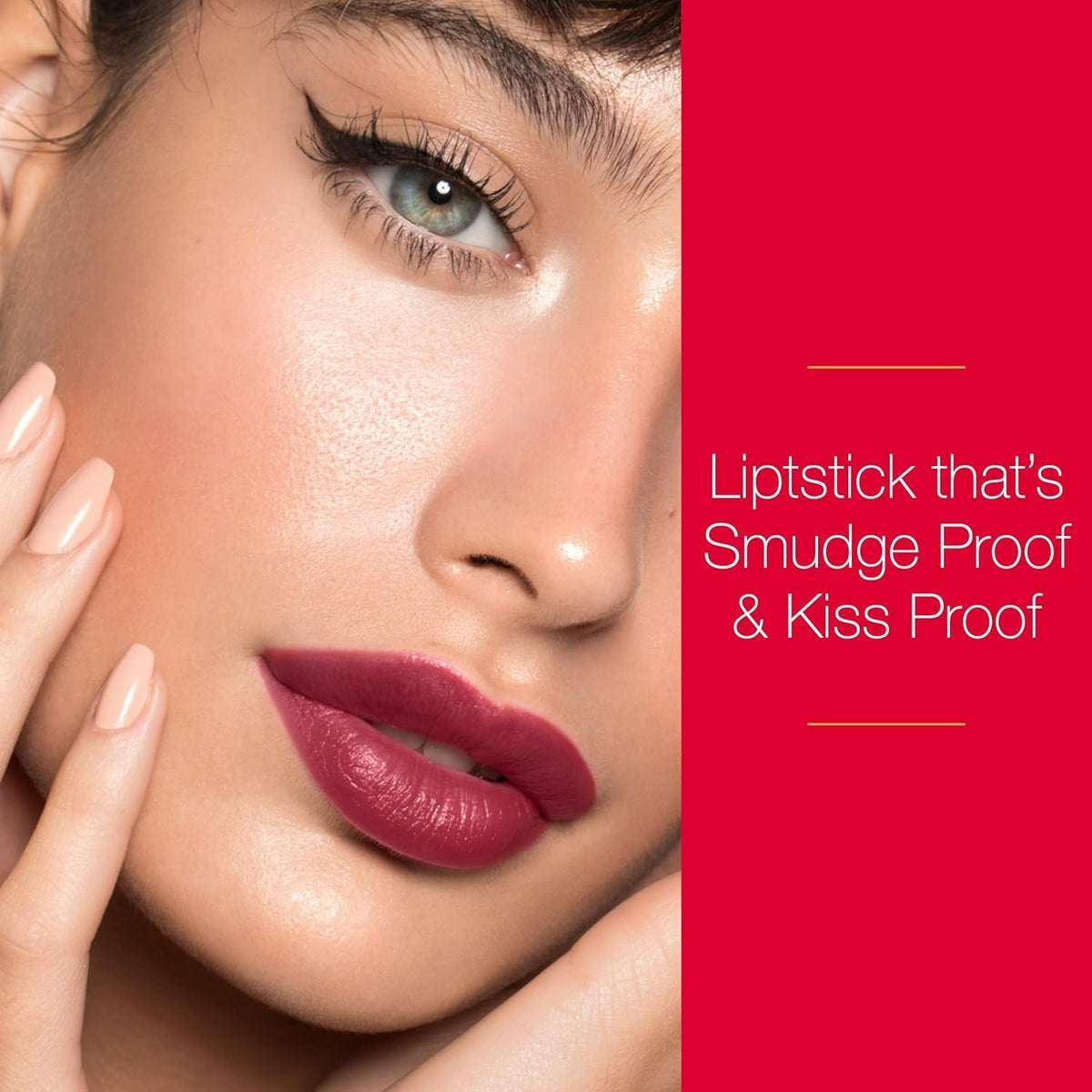 Longwear Red Lipstick with Vitamin E & Argan Oil - Satin Finish, 100% Authentic