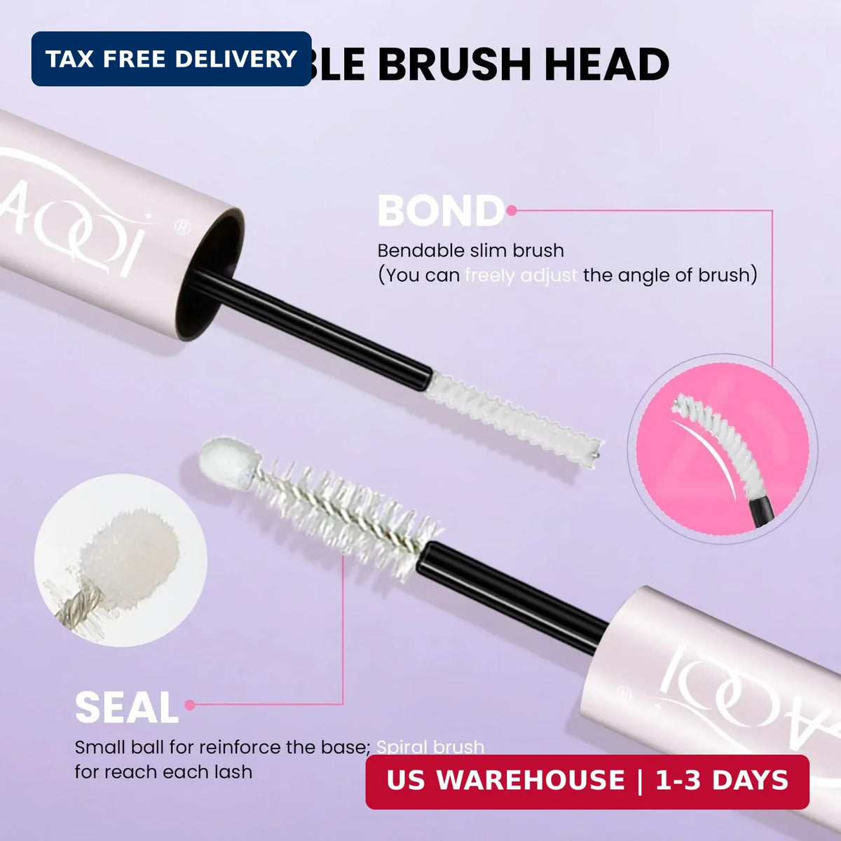 Waterproof Clear Lash Bond and Seal Glue - 10ml for Natural & Sensitive Eyes