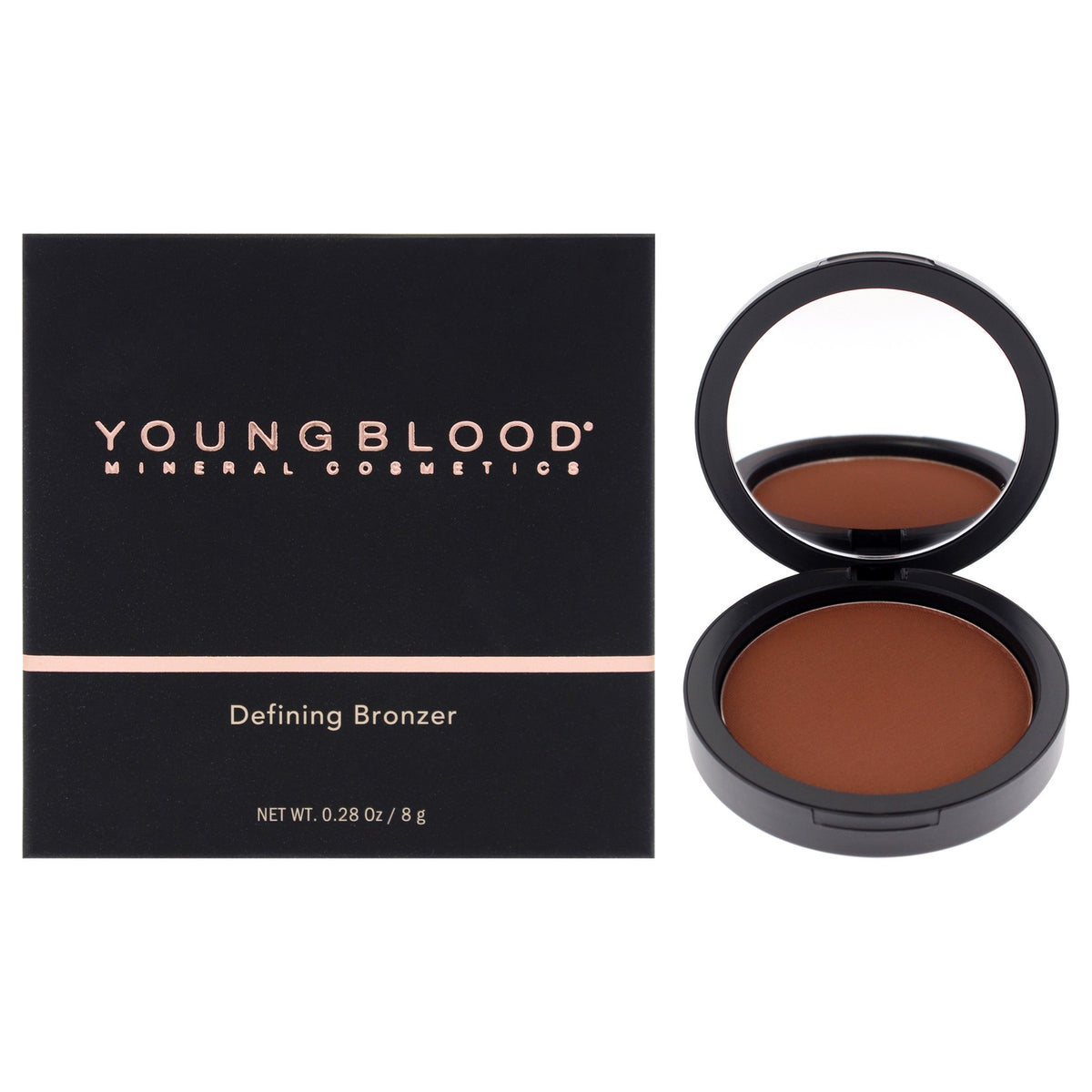 Youngblood Truffle Defining Bronzer - Sun-Kissed, Buildable Face Makeup 0.28 oz