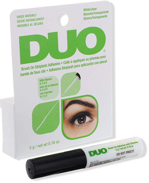 Clear Brush-On False Eyelash Adhesive - Latex-Free, Sensitive Eye Safe