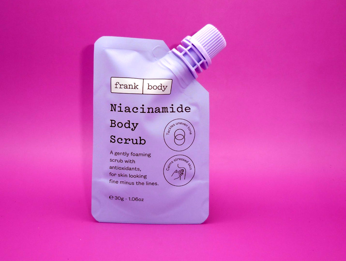 Frank Body Niacinamide Scrub ℮ 30g / 1.06 oz NEW SEALED DELUXE SAMPLE