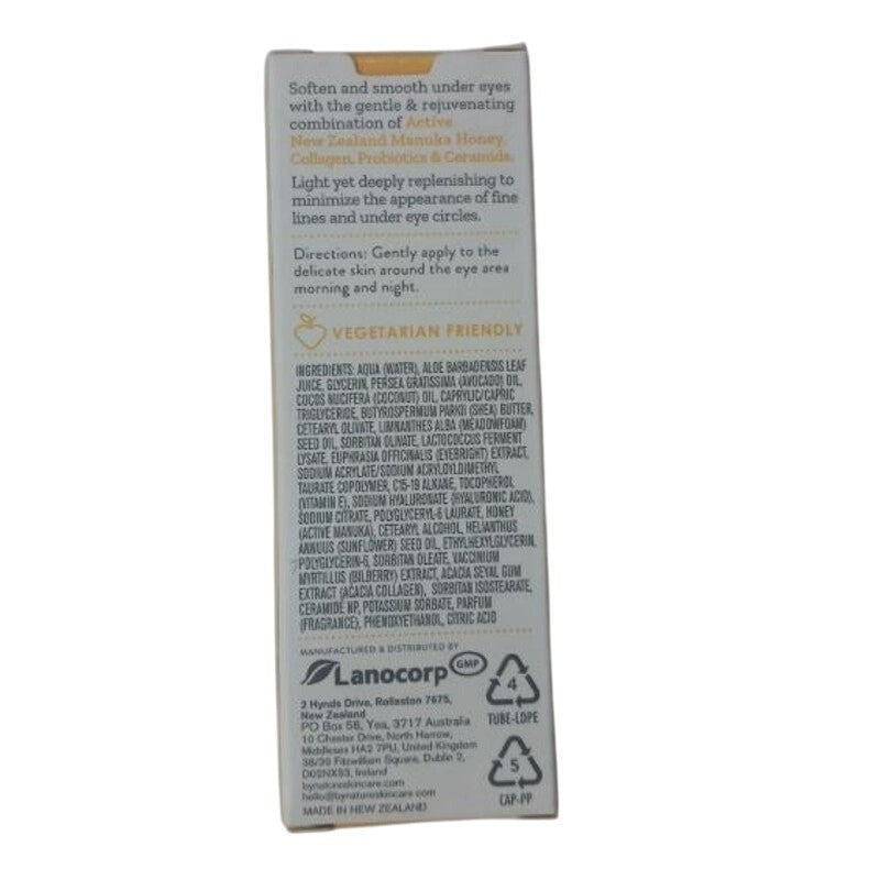 Manuka Honey Collagen Eye Cream with Probiotics - Firming, Dark Circles
