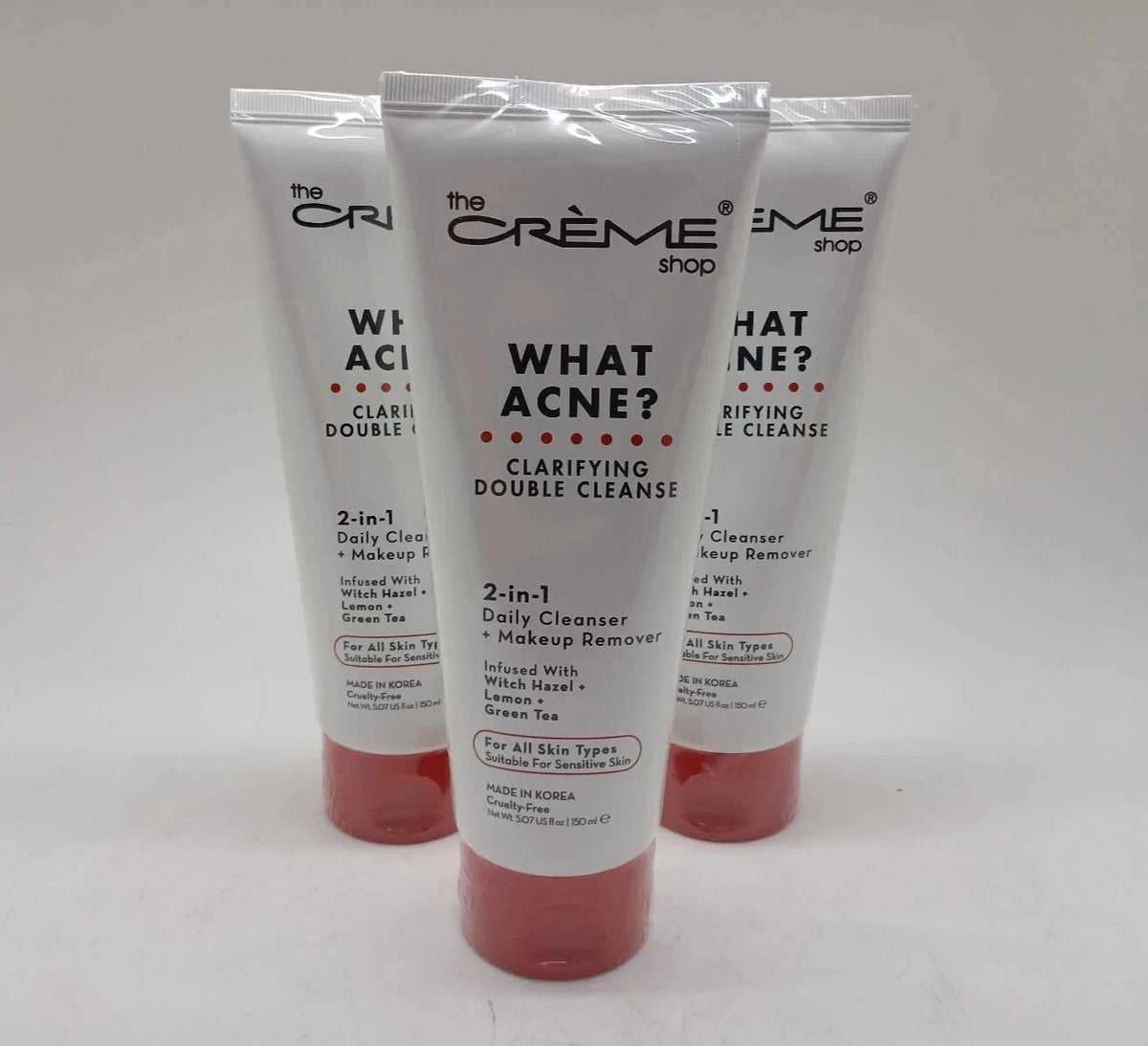 Acne Clarifying Face Cleanser 5oz Double Pack - Blemish Control & Deep Purifying