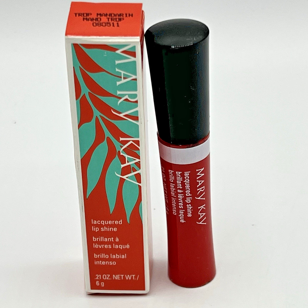 Lip Gloss - Tropical Mandarin Lacquered Lip Shine for Moisture & Shine