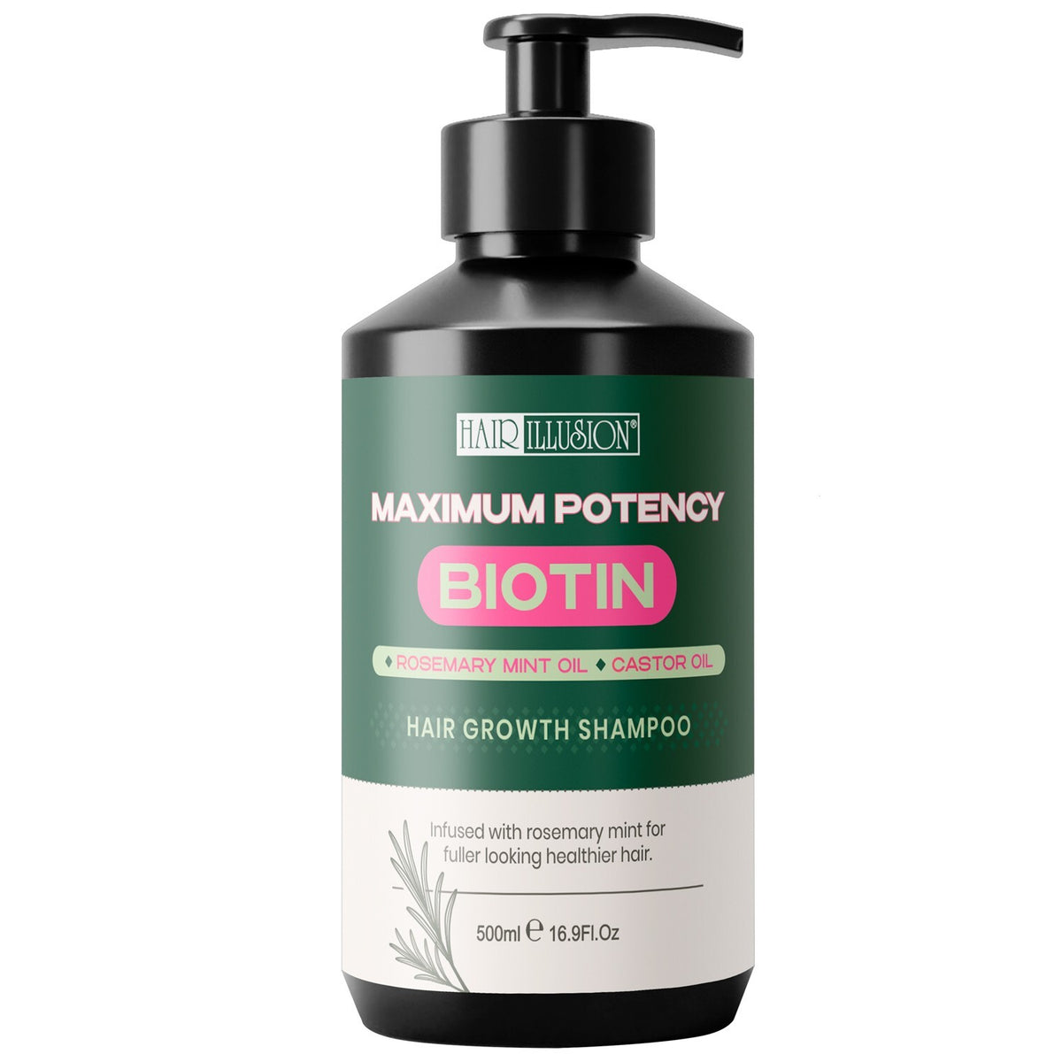 Hair Growth Shampoo with Biotin, Rosemary & Castor Oil