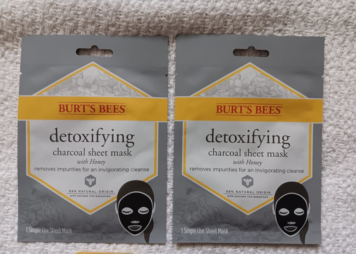 Detoxifying Charcoal Lip Mask & Lip Balm Set for Dry Lips - Burt's Bees
