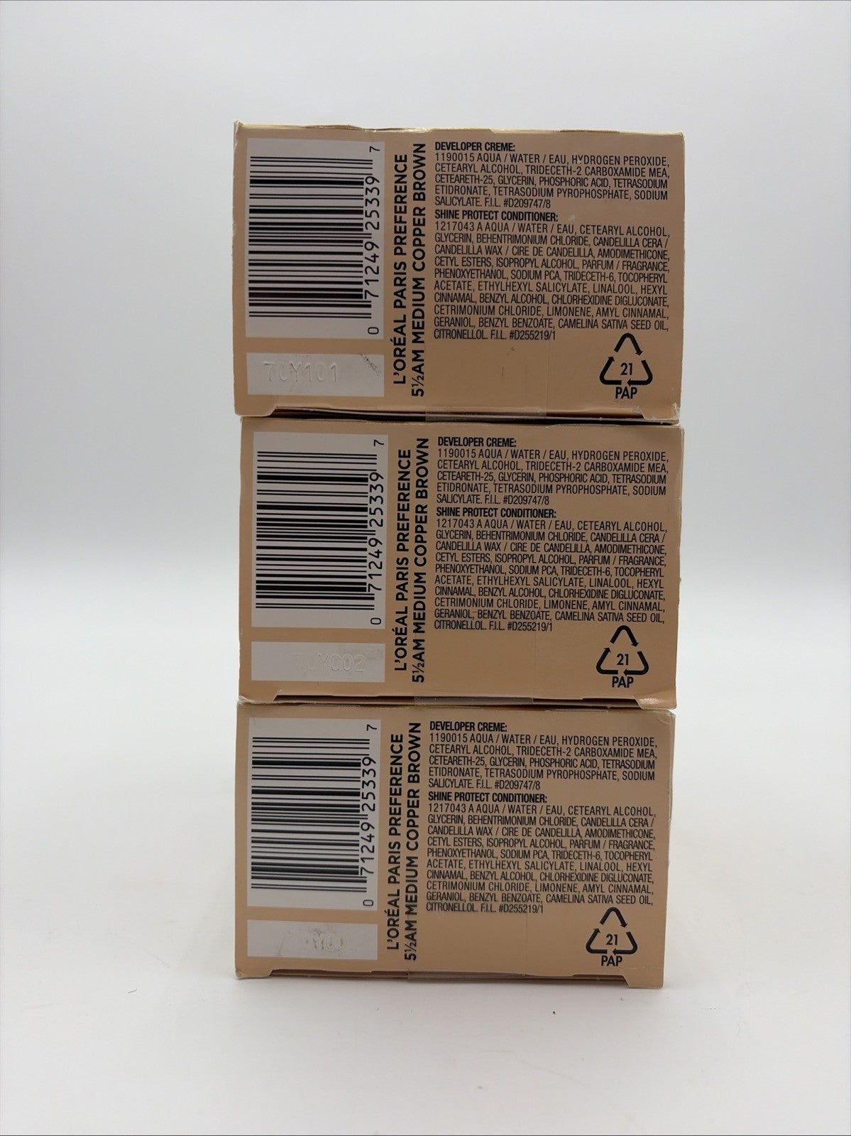 Medium Copper Brown Hair Color Dye - 5 1/2 AM