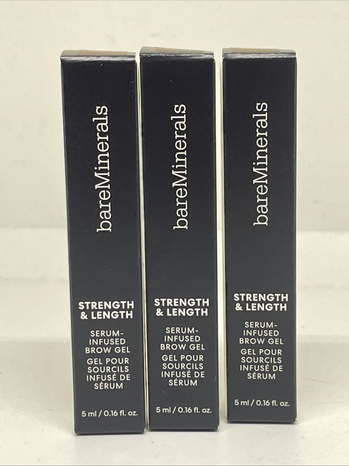 BareMinerals Strength & Length Serum-Infused Brow Gel - Plant-Based, Vegan, 0.16 Oz