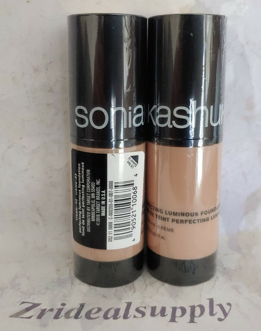 Luminous Foundation Cream - Perfecting Skin, Pack of 2 - Shade 03