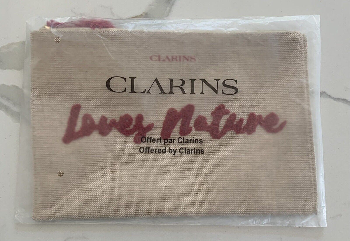 Set of 2 Beige Canvas Makeup & Toiletry Bags - Travel Cosmetic Pouches