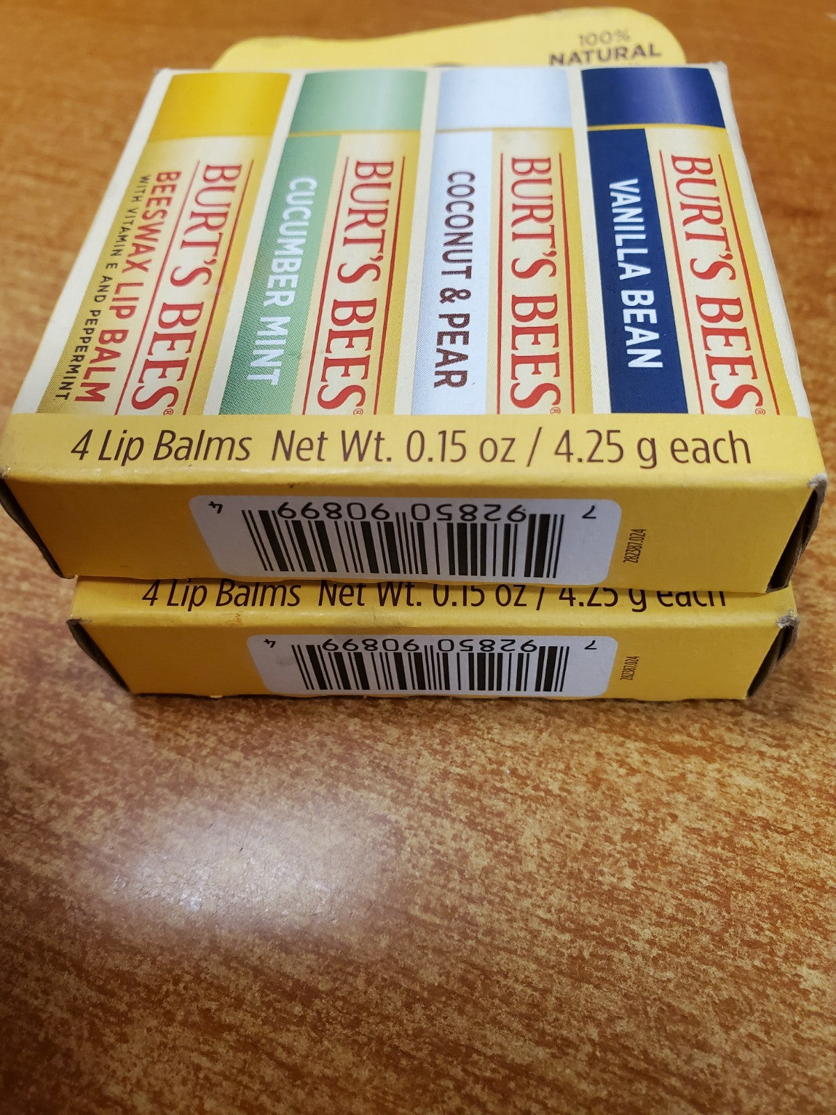 Assorted Lip Balm Set - 2 Boxes of 4 Flavors Moisturizing, Natural Lip Care