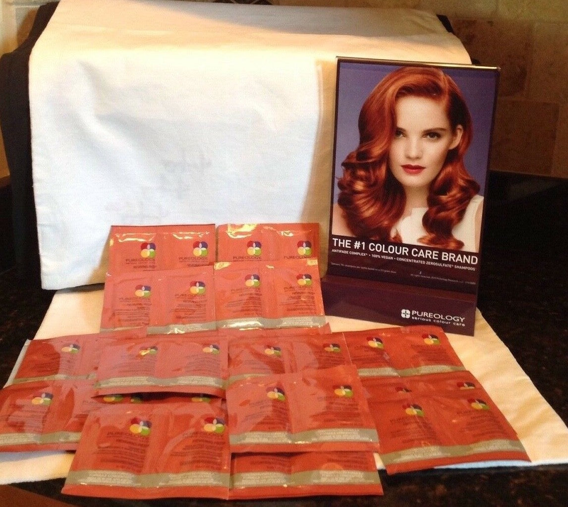 Reviving Red Shampoo & Conditioner Sample Pack - 18 Pcs
