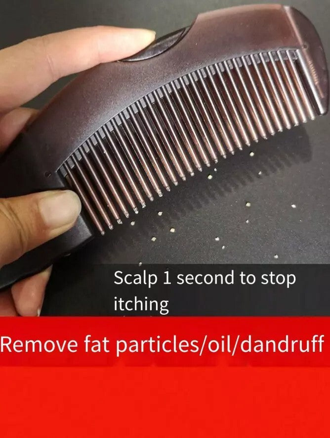 Woman Dandruff Comb with Hollow Teeth & Scalp Massage - Detox & Hair Care Tool