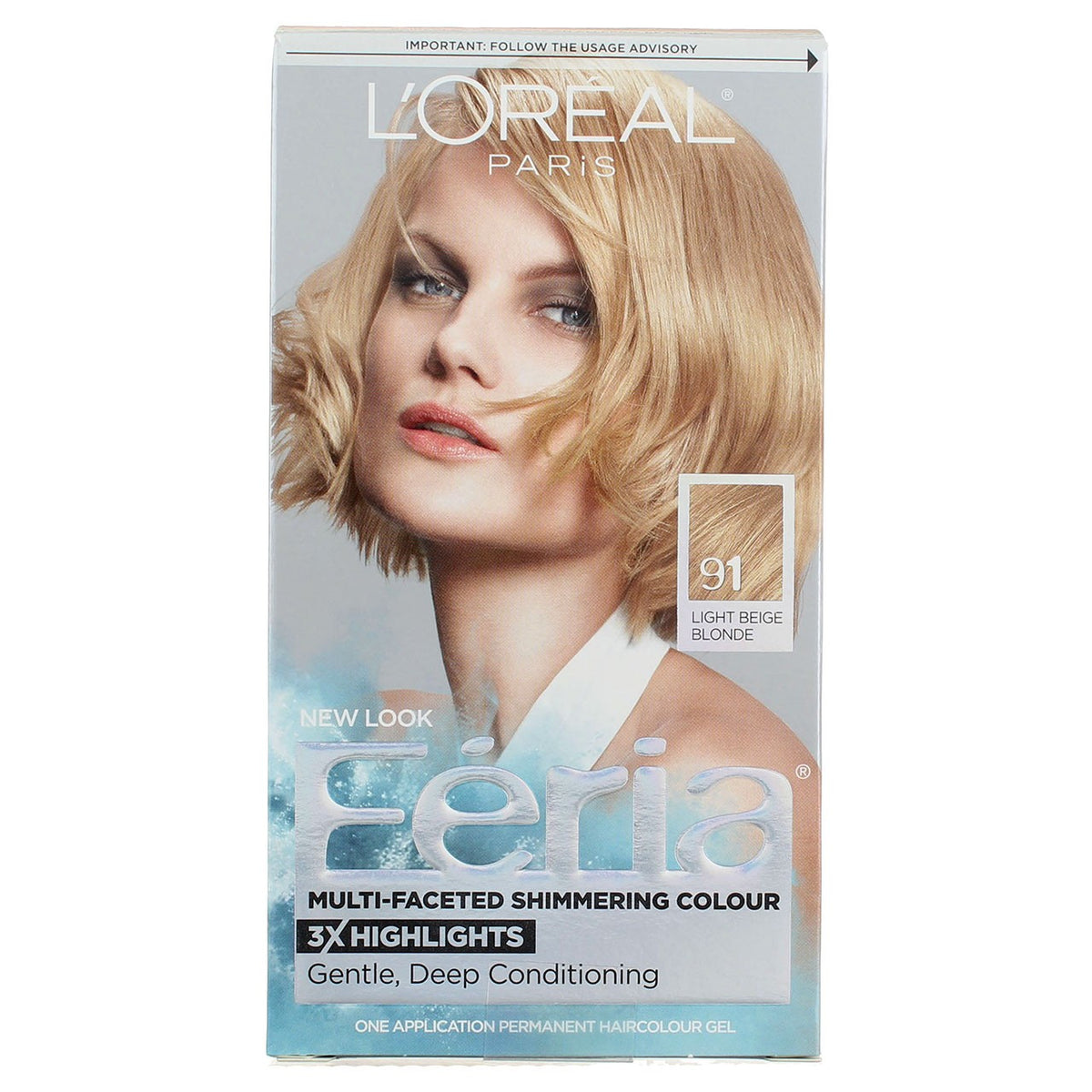 Hair Color Gel Set - Light Beige Blonde, 6-Pack, 9.3 oz Each
