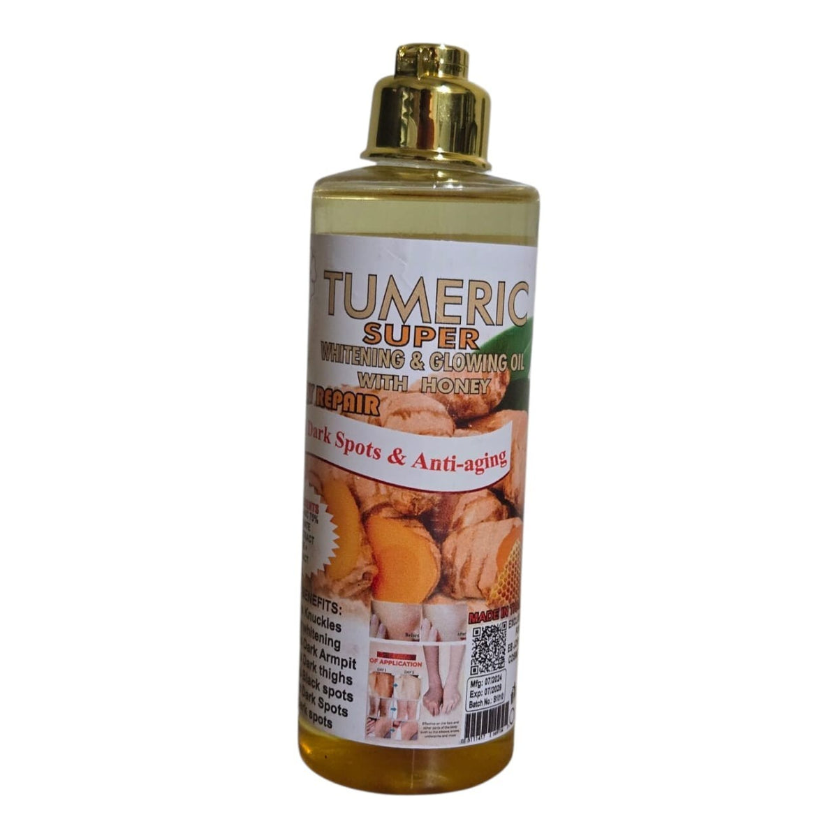 Soft 7 Turmeric Whitening & Glowing Body Oil with Honey - 250ml