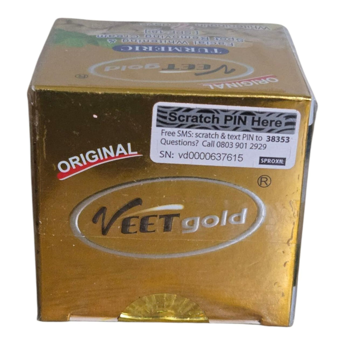 Turmeric Facial Cream for Brightening & Skin Care - Veet Gold