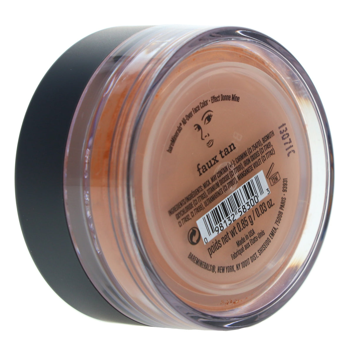 BareMinerals All Over Face Color Faux Tan Mineral Bronzer 0.05 oz