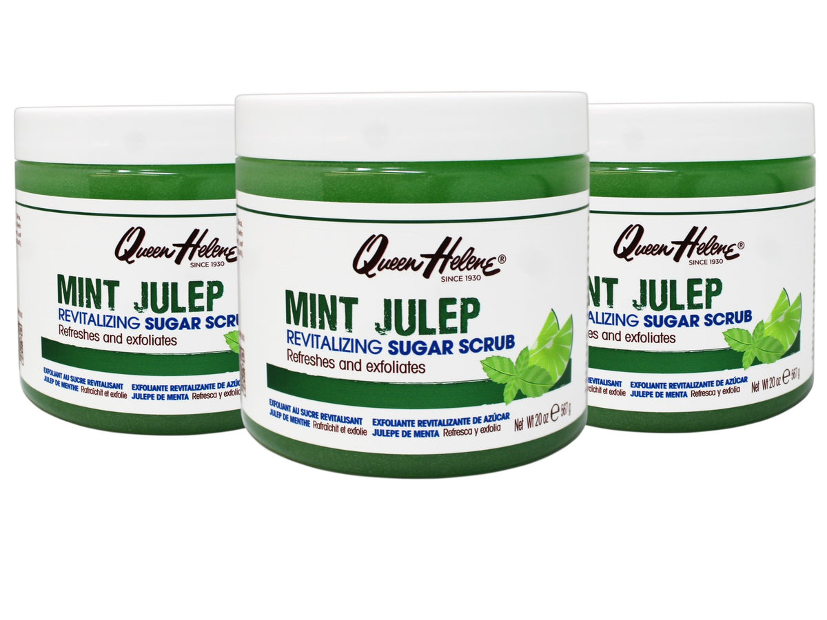 Queen Helene Mint Julep Sugar Scrub, Refreshes and Exfoliates, 20 OZ