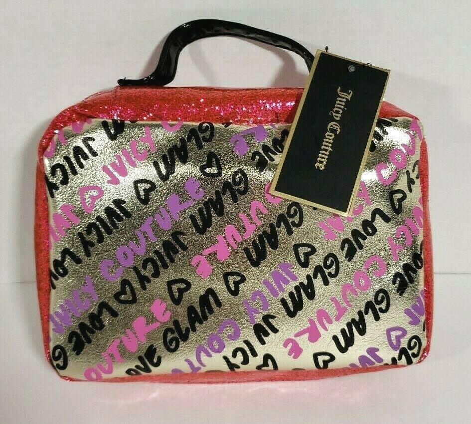 Small Hanging Makeup Bag with Cosmetic Organizer - Juicy Couture