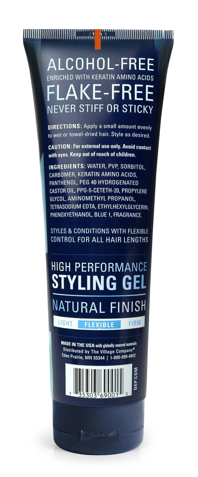 Flex Hold Hair Gel 9.8oz - Strong Hold, Hydrating with Keratin Amino Acids