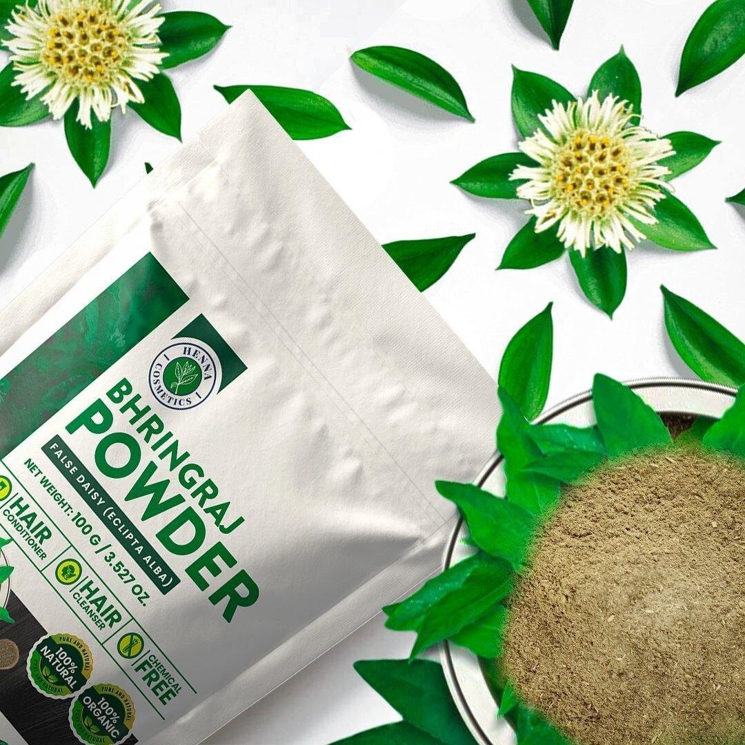 Bhringraj Powder for Hair Growth & Scalp Treatment 100g